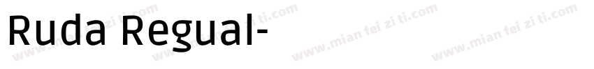 Ruda Regual字体转换